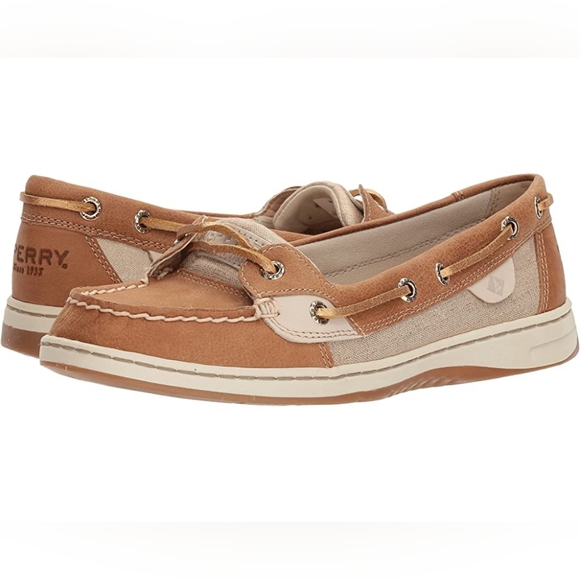 Sperry's woman's angelfish tan slip on loafers 6.5 m. - Picture 1 of 7